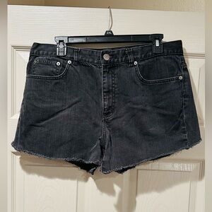 Lauren Ralph Lauren LRL Lauren Jeans Co. Black Denim cut off shorts Western